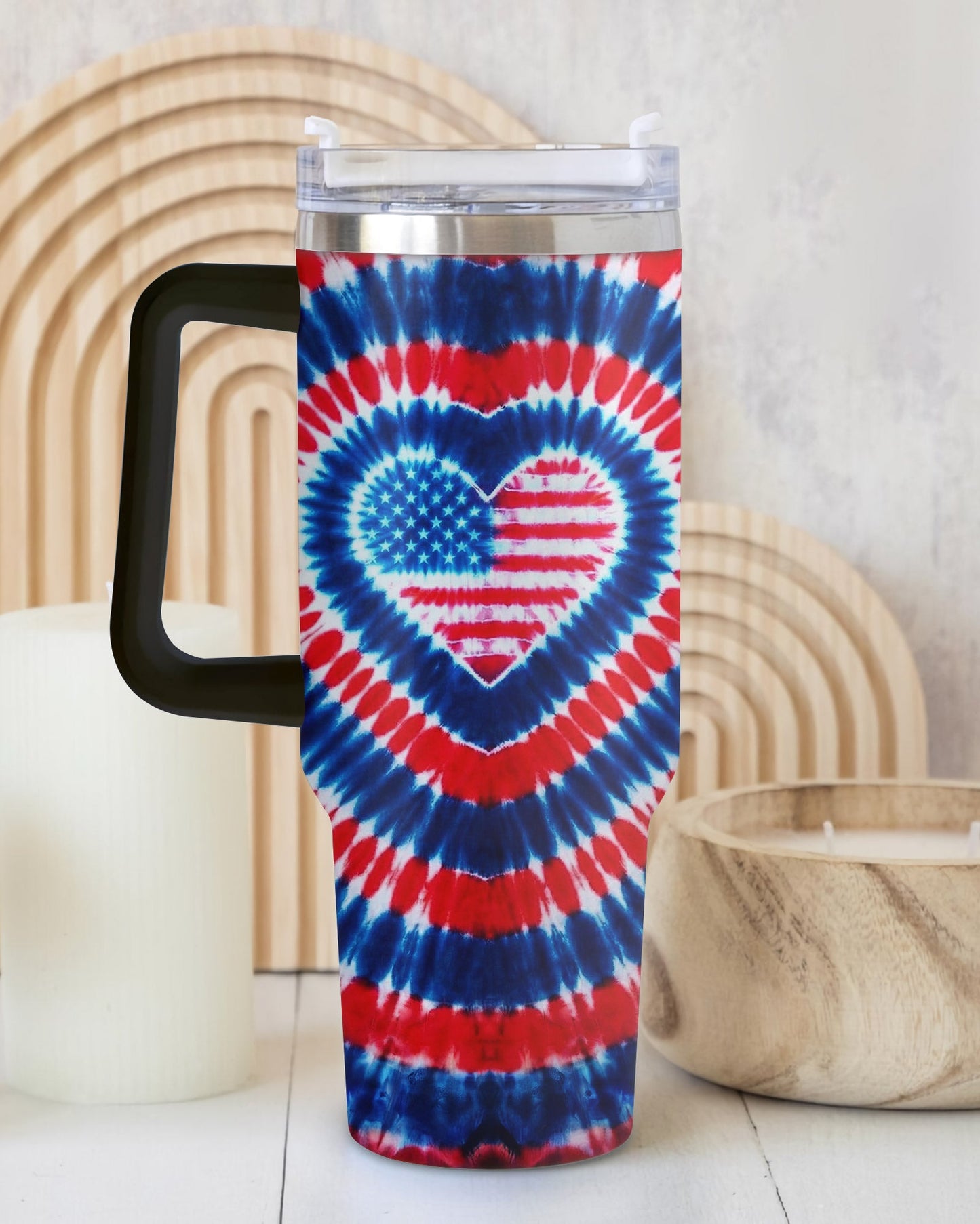 AMERICAN FLAG HEART TUMBLER - TYPQ1304264
