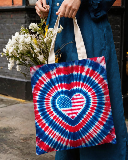 AMERICAN FLAG HEART TOTE BAG - TYPQ1304265
