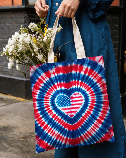 AMERICAN FLAG HEART TOTE BAG - TYPQ1304265