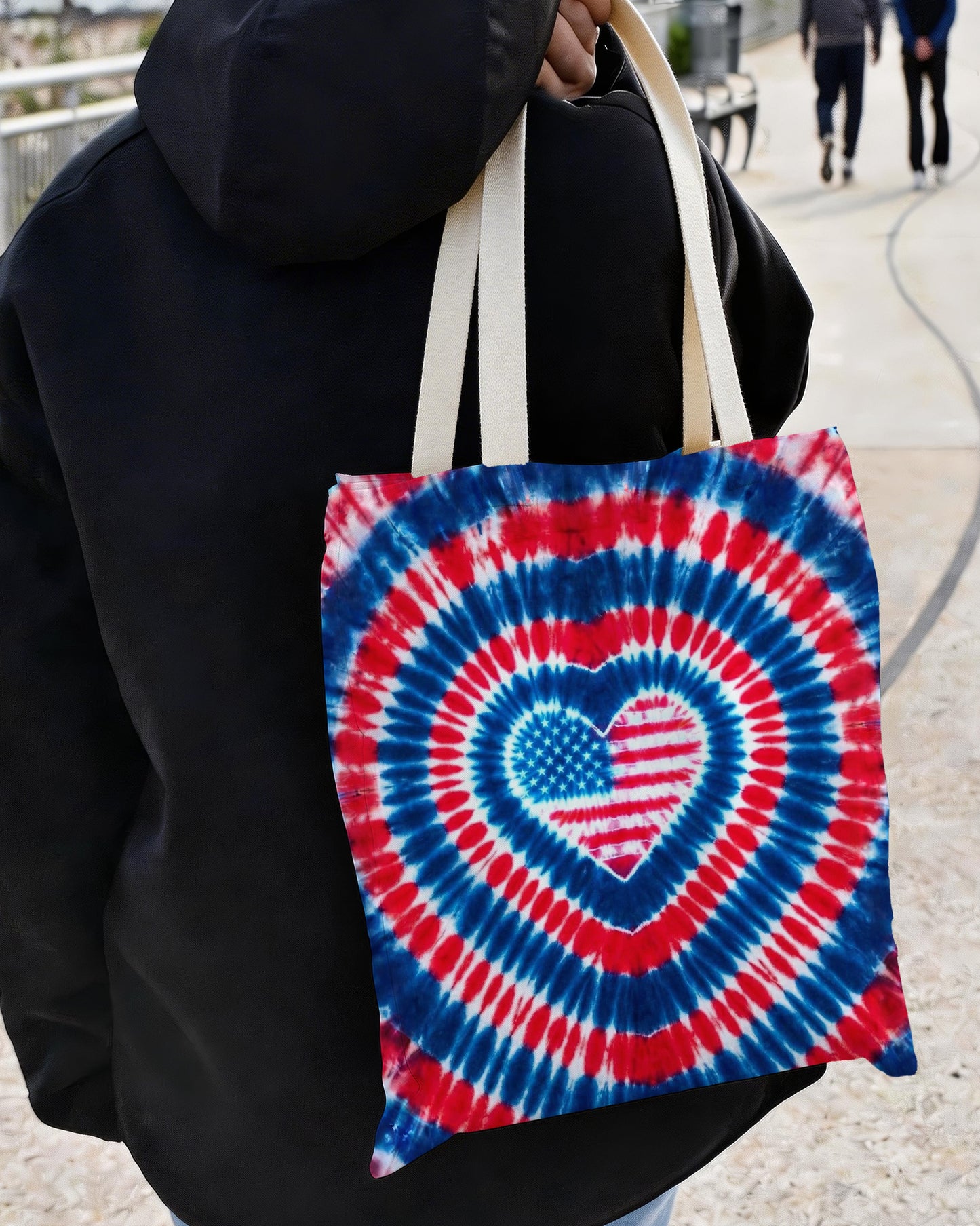 AMERICAN FLAG HEART TOTE BAG - TYPQ1304265