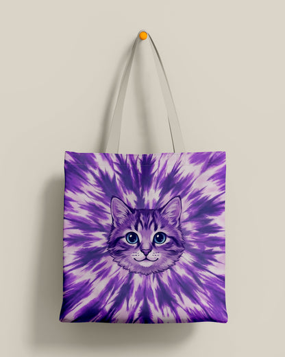 PURPLE AURA CAT TOTE BAG - TYPQ1304268