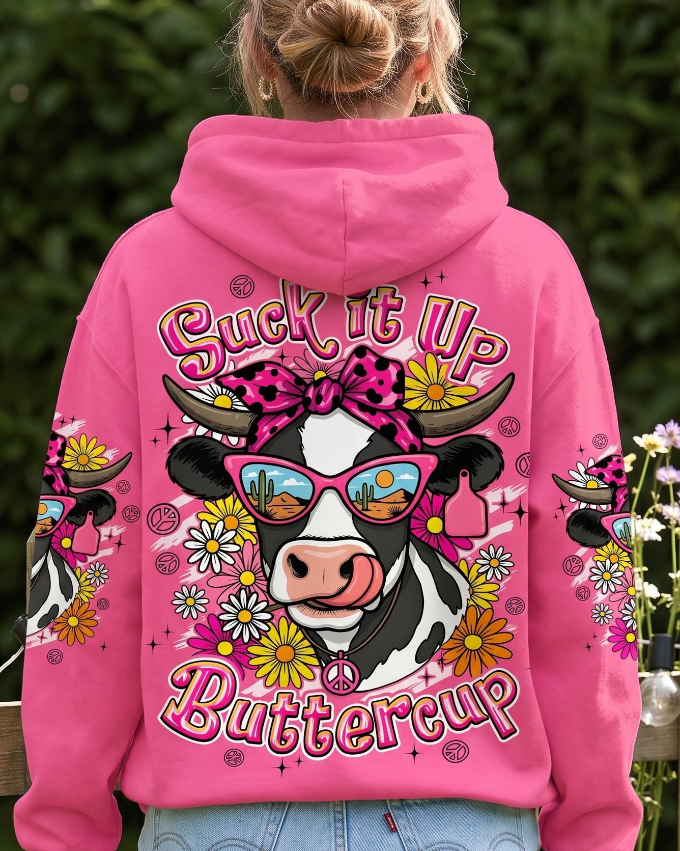 SUCK IT UP BUTTERCUP COW ALL OVER PRINT - TYPQ1306262