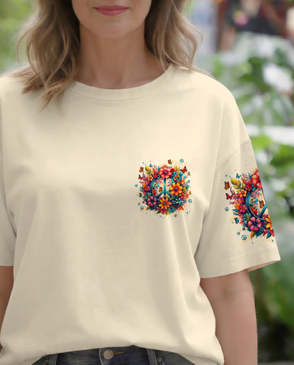 DON'T WORRY BE HIPPIE FLOWERS ALL OVER PRINT - TYPQ1404261