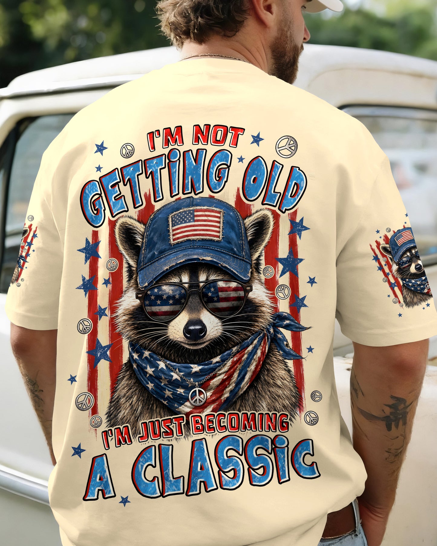 I'M NOT GETTING OLD RACCOON ALL OVER PRINT - TYPQ1405262