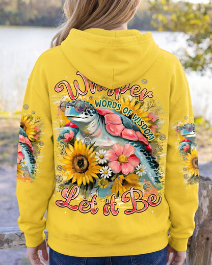 WHISPER WORDS OF WISDOM LET IT BE TURTLE ALL OVER PRINT - TYPQ1706242
