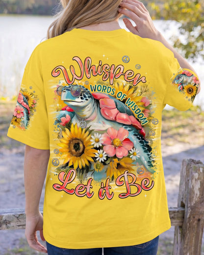 WHISPER WORDS OF WISDOM LET IT BE TURTLE ALL OVER PRINT - TYPQ1706242