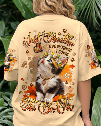 JUST BREATHE CAT ALL OVER PRINT - TYPQ1805261