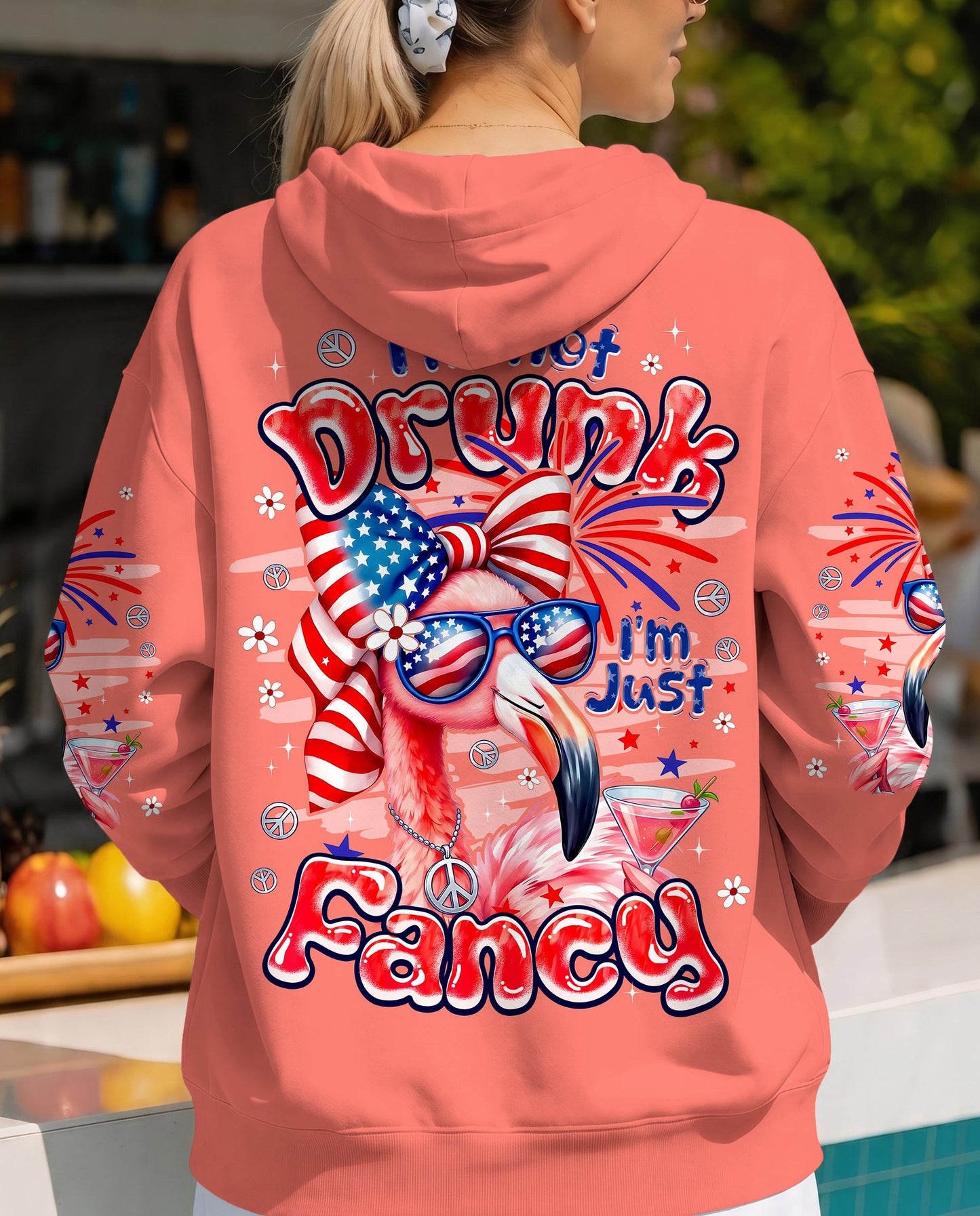 I'M NOT DRUNK I'M JUST FANCY FLAMINGO ALL OVER PRINT - TYPQ2104262