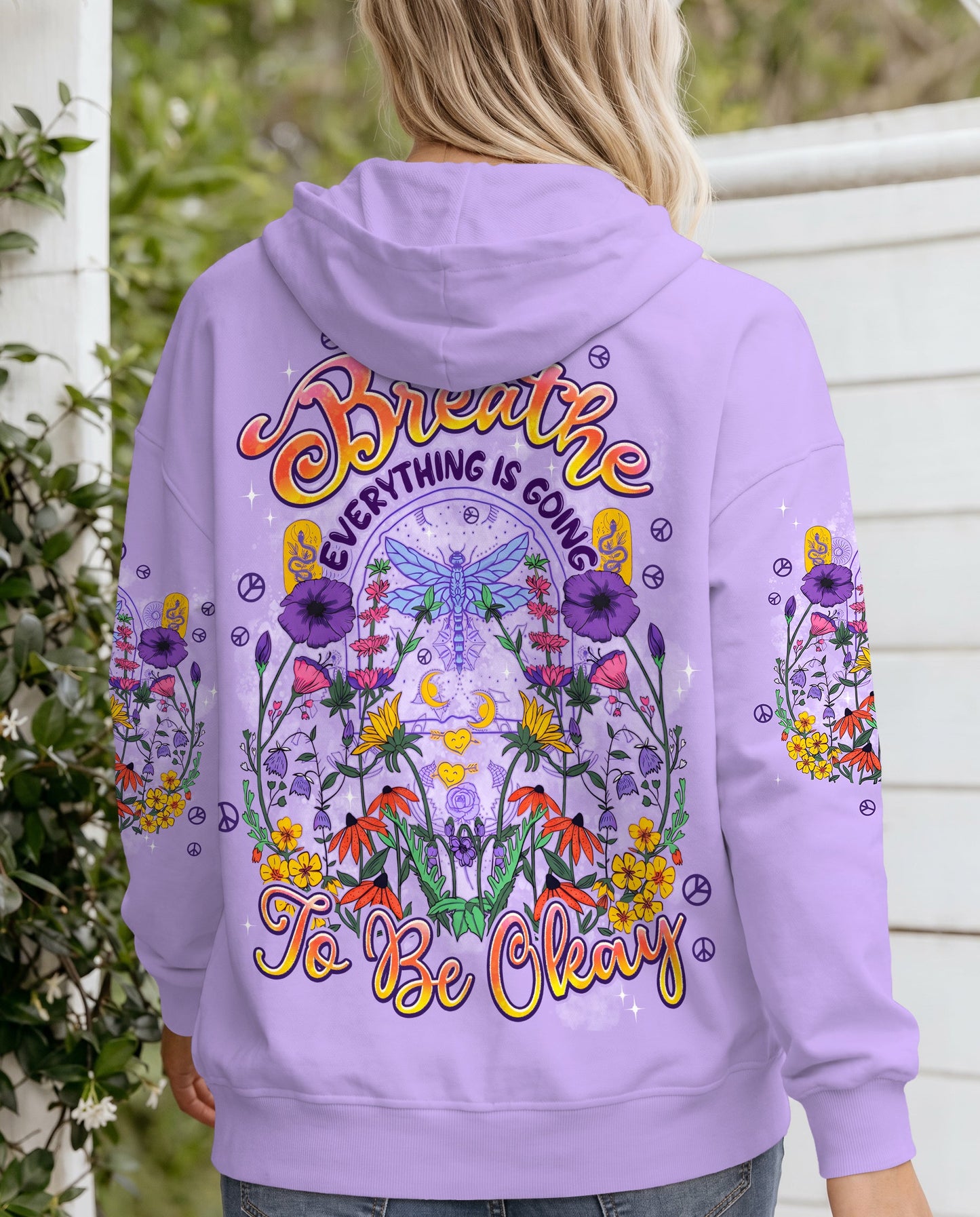 JUST BREATHE EVERYTHING IS GOING TO BE OKAY ALL OVER PRINT - TYPQ2204261