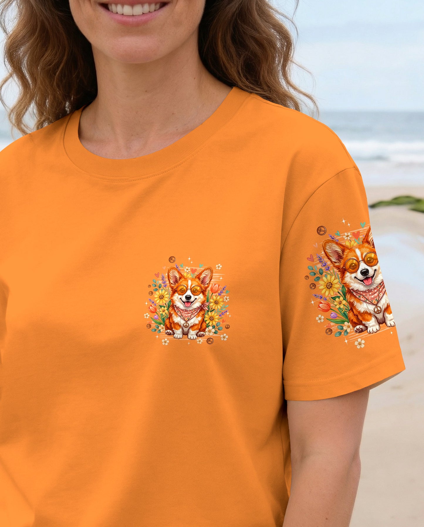 IN A WORLD WHERE YOU CAN BE ANYTHING BE KIND CORGI DOG ALL OVER PRINT - TYPQ2304262