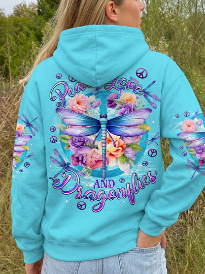 PEACE LOVE AND DRAGONFLIES ALL OVER PRINT - TYPQ2306262