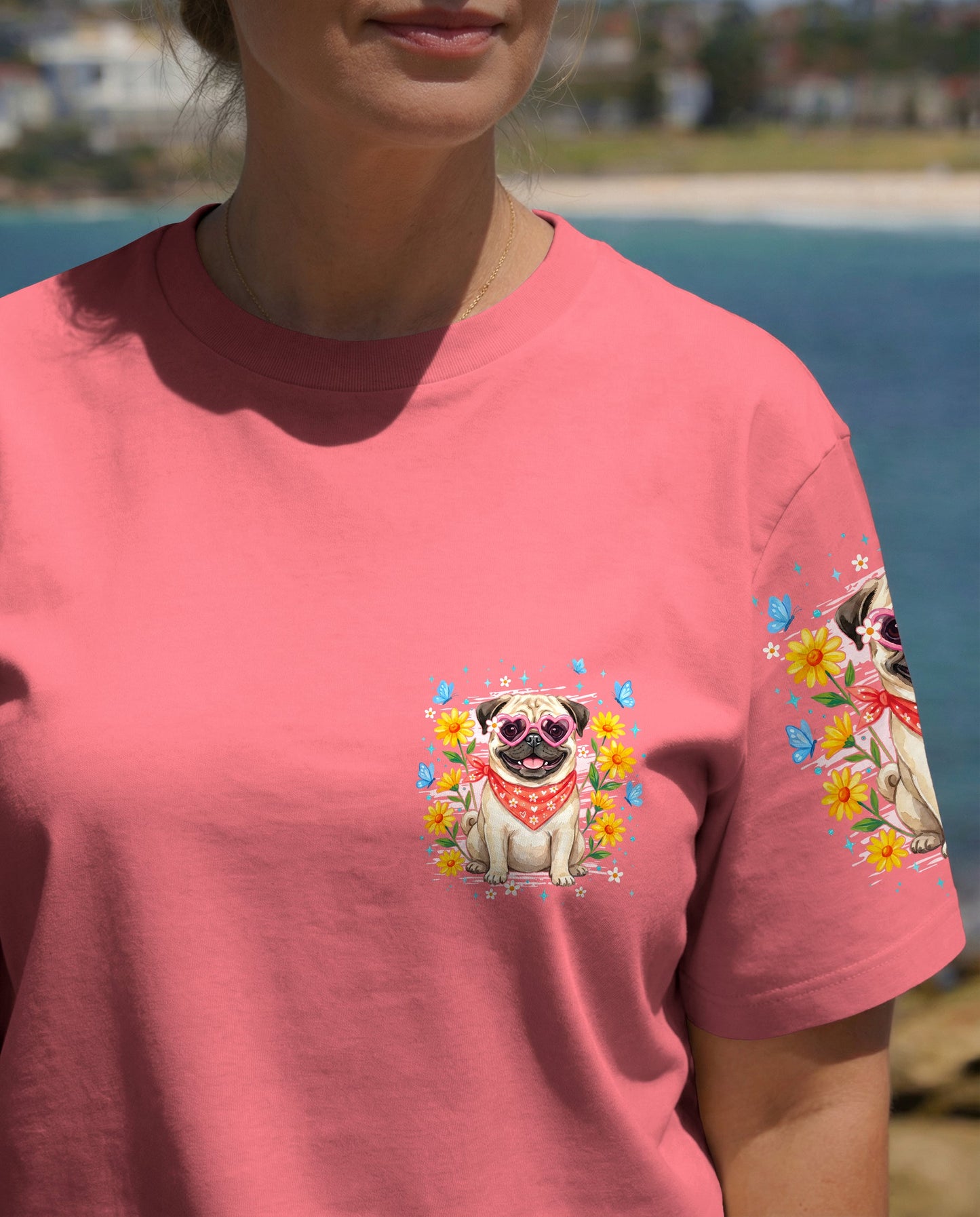 WHISPER WORDS OF WISDOM LET IT BE PUG DOG ALL OVER PRINT - TYPQ2404262