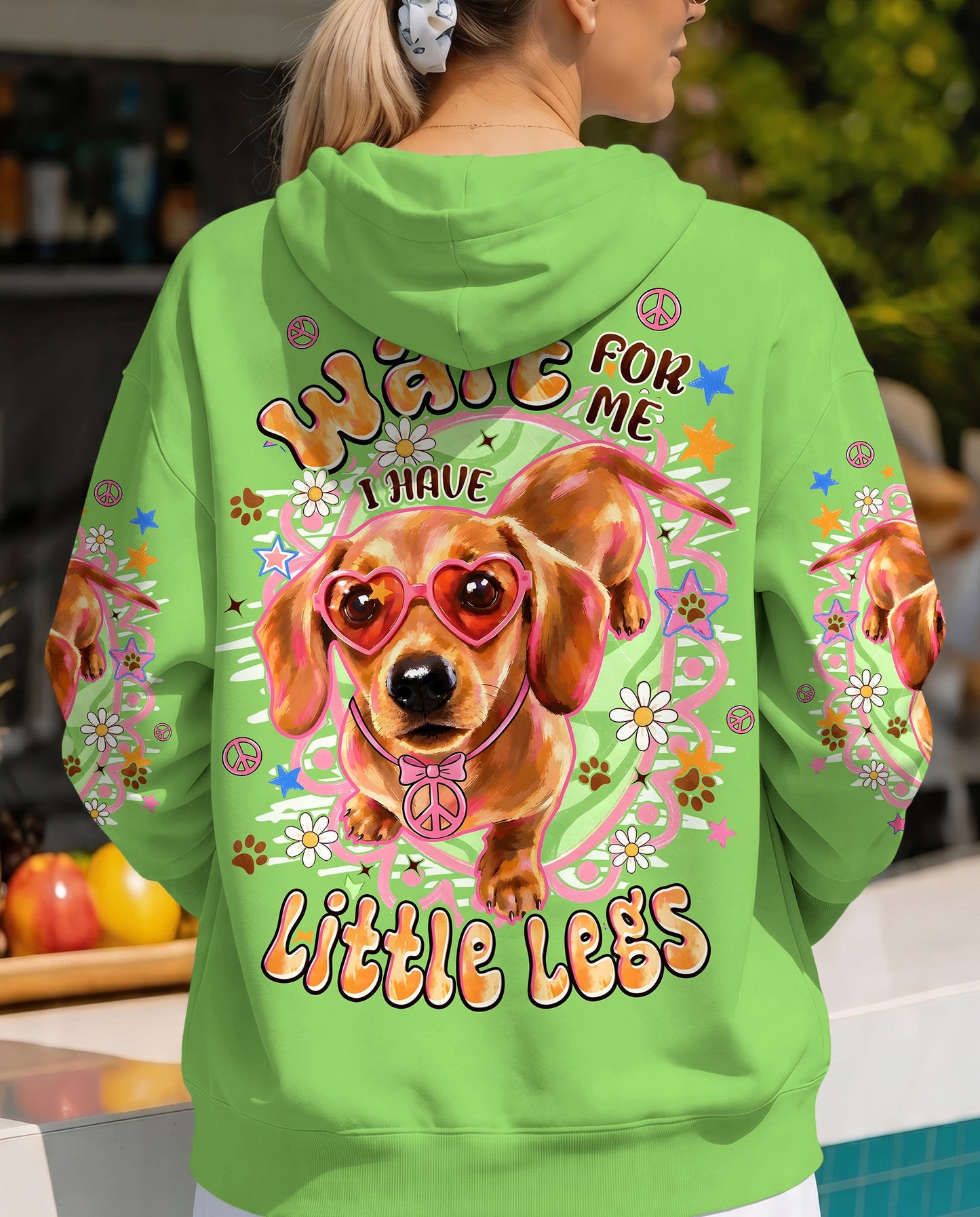 WAIT FOR ME I HAVE LITTLE LEGS DACHSHUND DOG ALL OVER PRINT - TYPQ2605262