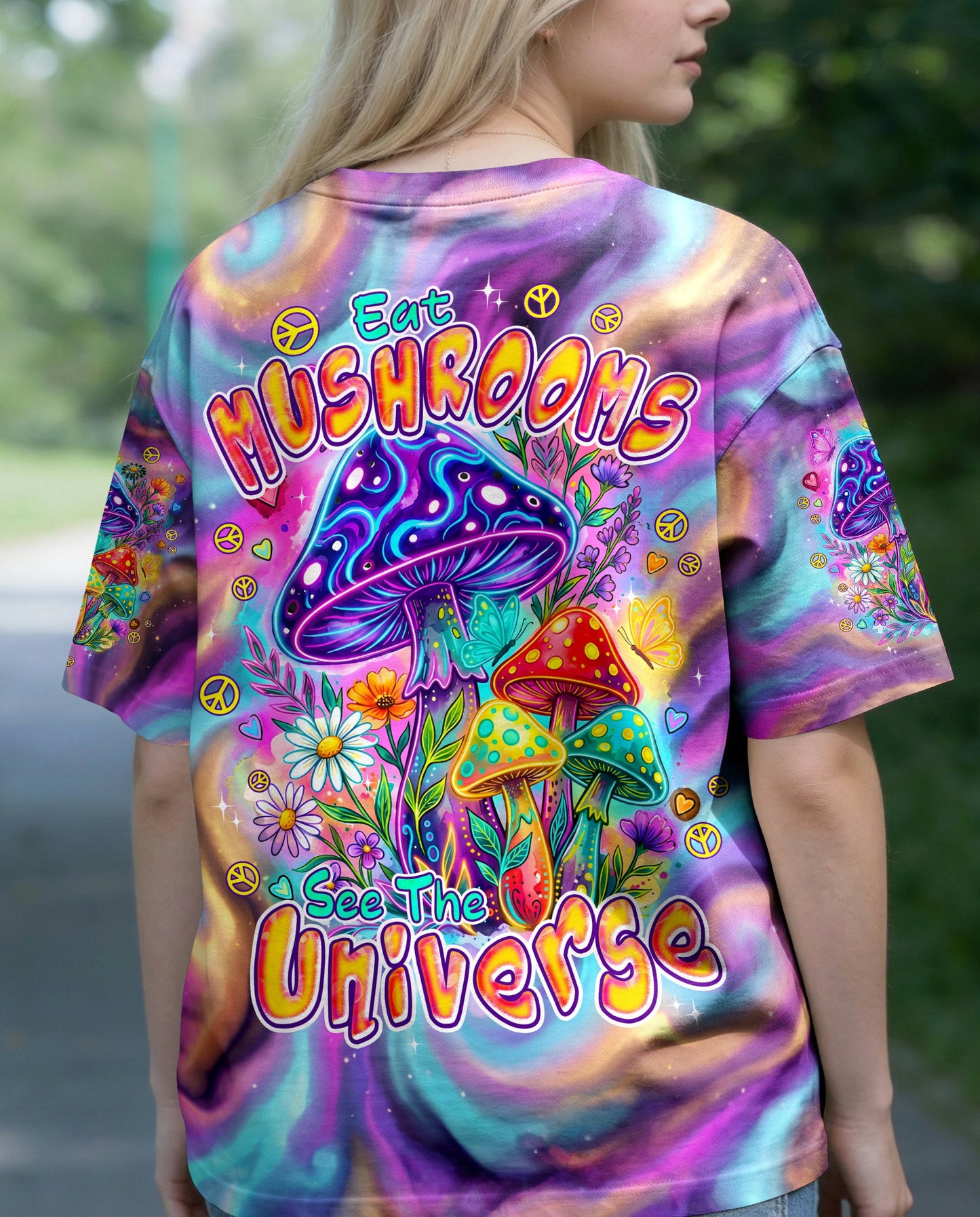 EAT MUSHROOMS SEE THE UNIVERSE ALL OVER PRINT - TYPQ2706261