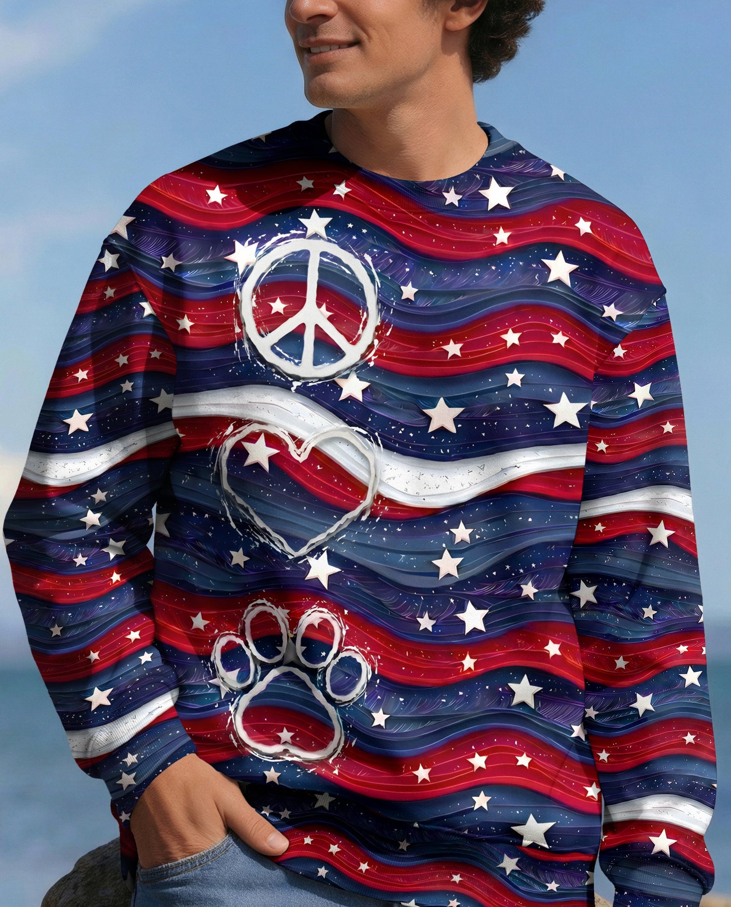 PEACE LOVE PAW ALL OVER PRINT - TYPQ2905261
