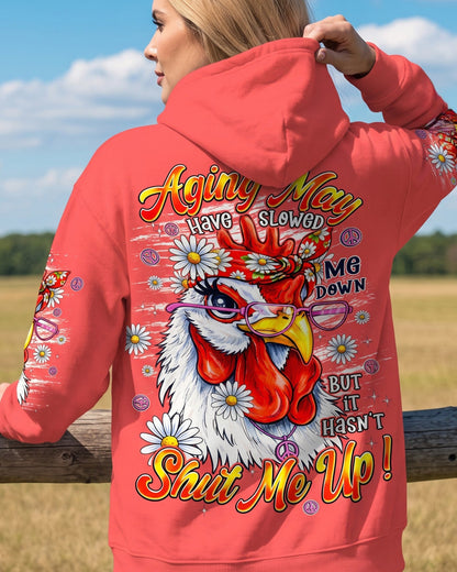 AGING MAY HAVE SLOWED ME DOWN CHICKEN ALL OVER PRINT - TYPQ2906262