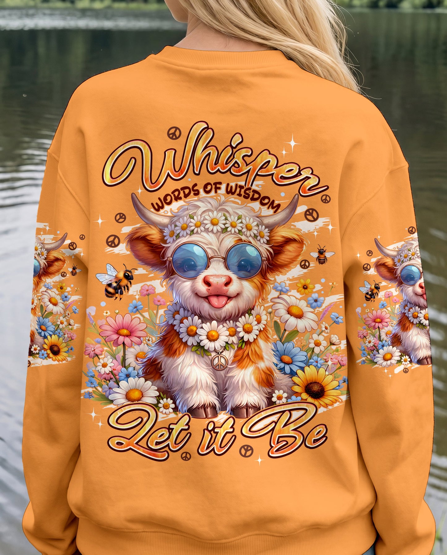 WHISPER WORDS OF WISDOM LET IT BE COW ALL OVER PRINT -TYPQ3005261