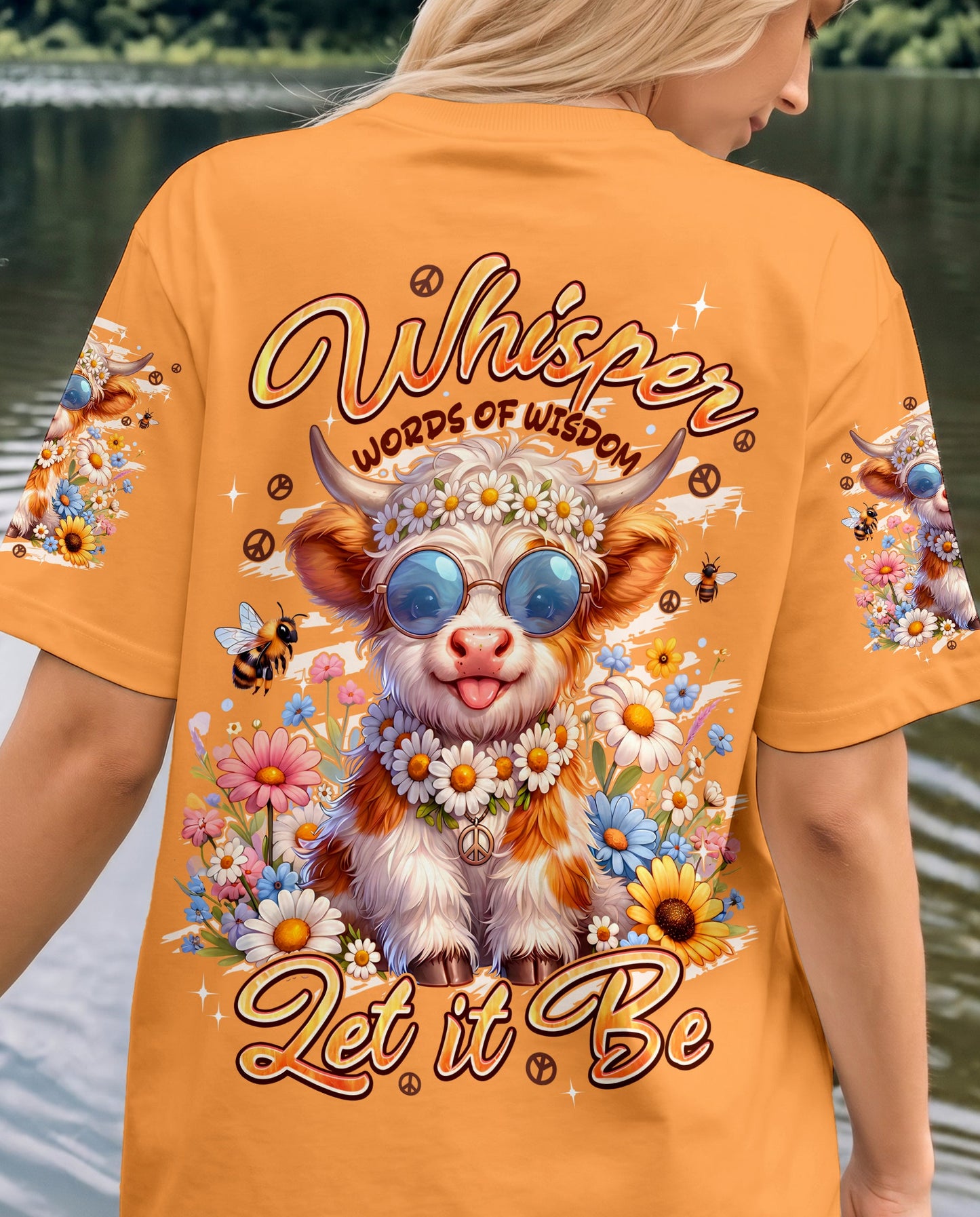 WHISPER WORDS OF WISDOM LET IT BE COW ALL OVER PRINT -TYPQ3005261