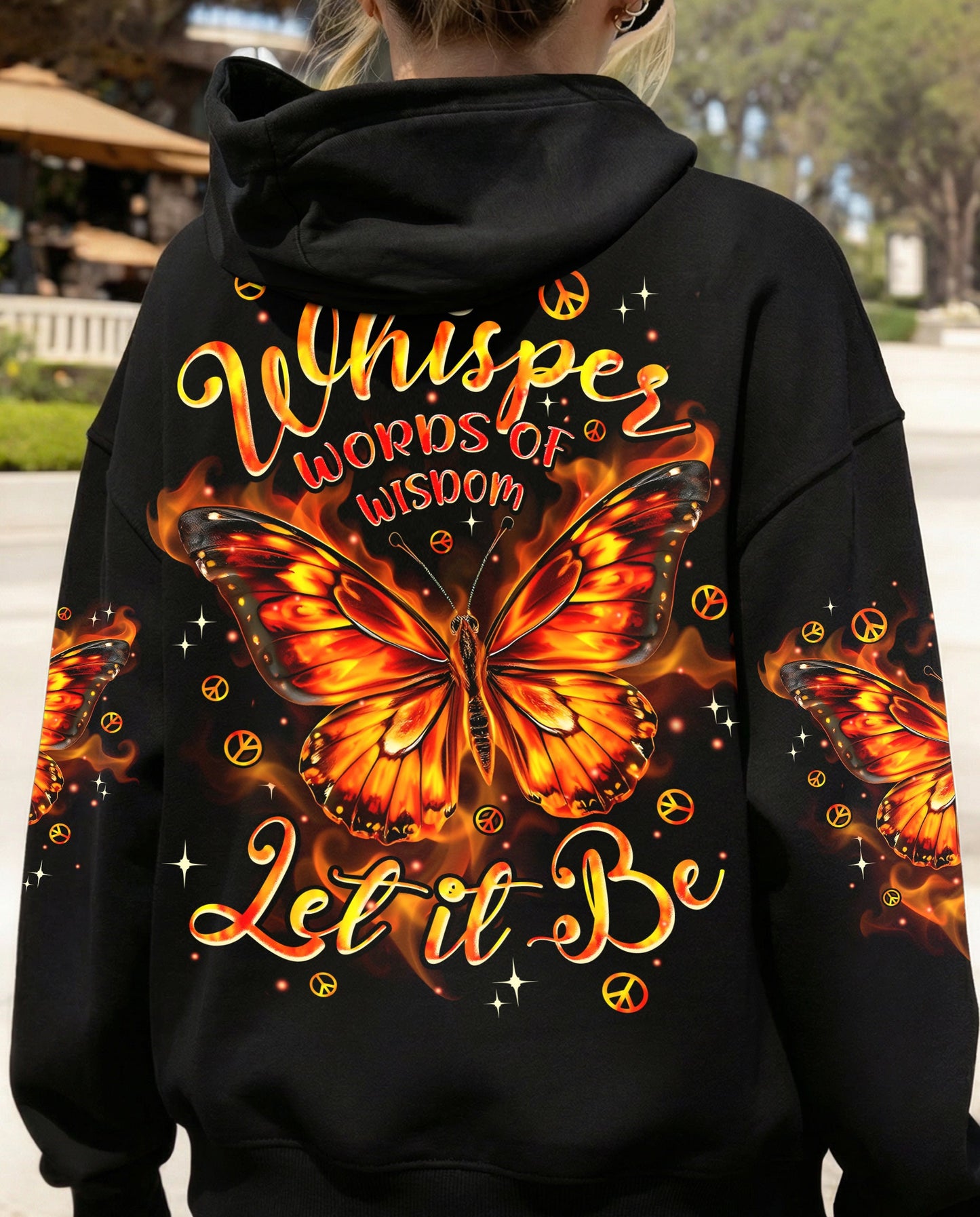 WHISPER WORDS OF WISDOM LET IT BE BUTTERFLY ALL OVER PRINT - TYPQ3006262