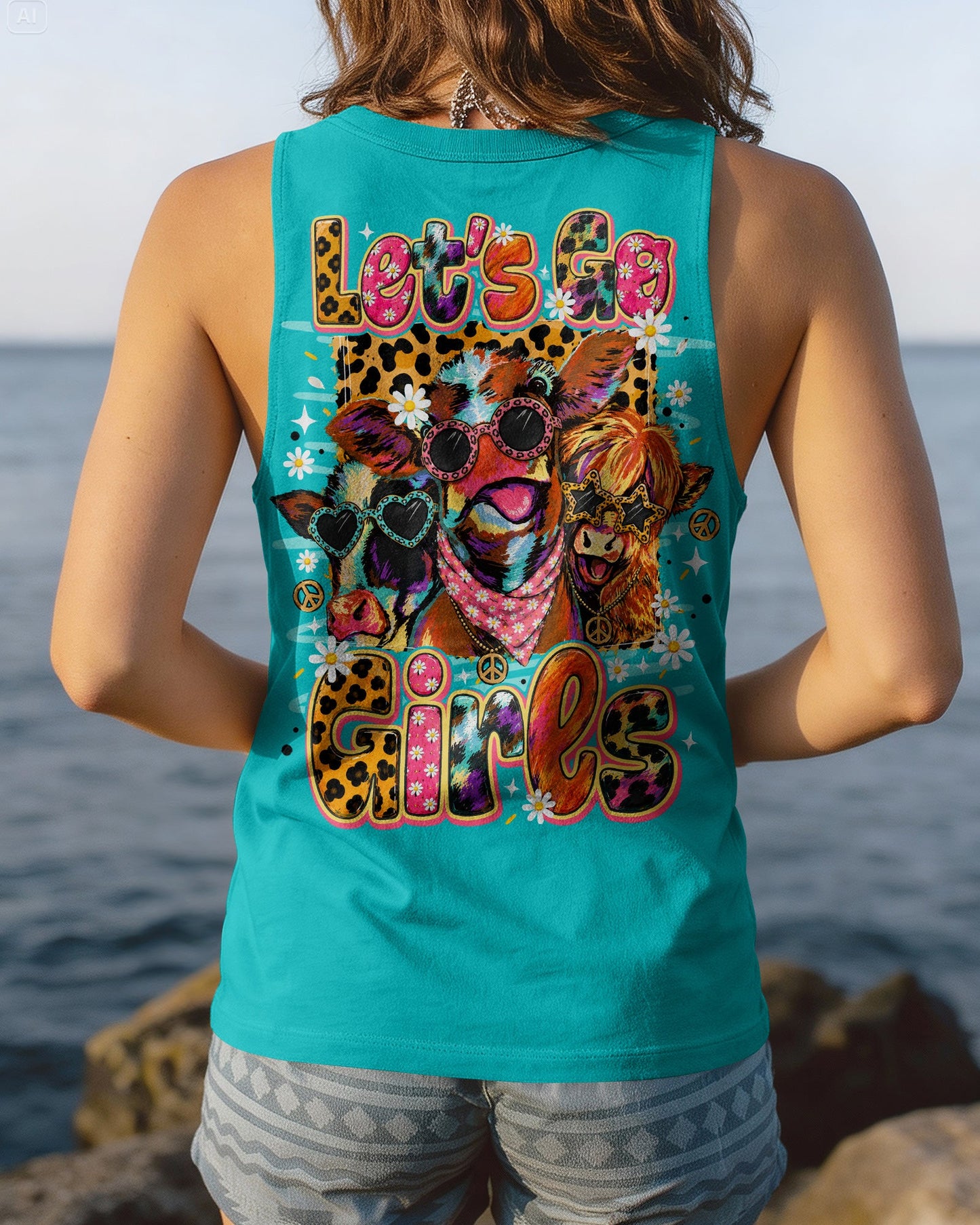LET'S GO GIRLS COW ALL OVER PRINT - TLNO1806261