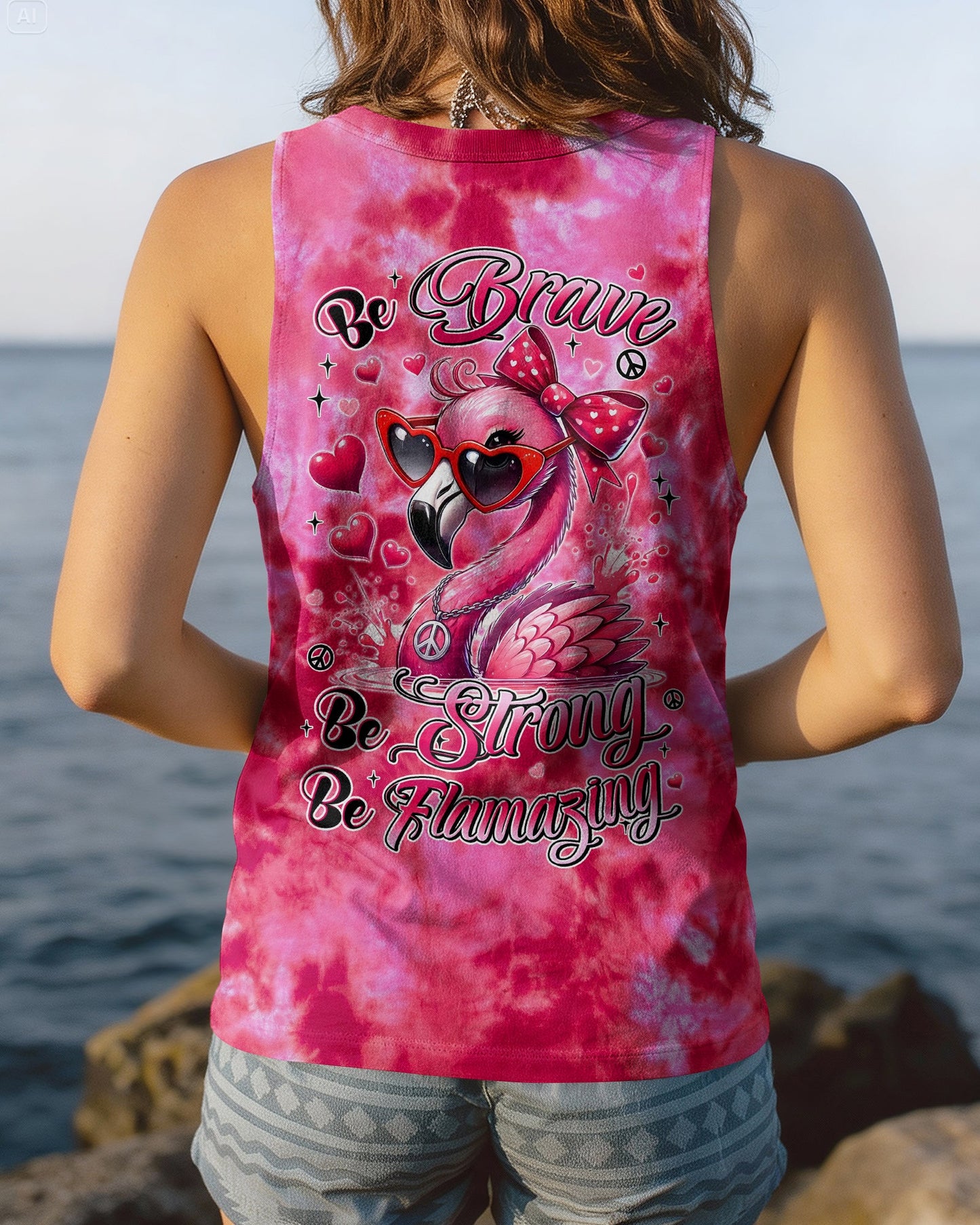 BE FLAMAZING PINK ALL OVER PRINT - TYLN0405261