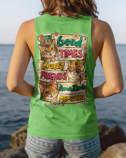 GOOD TIMES CRAZY FRIEND CAT ALL OVER PRINT - TLNO1007261