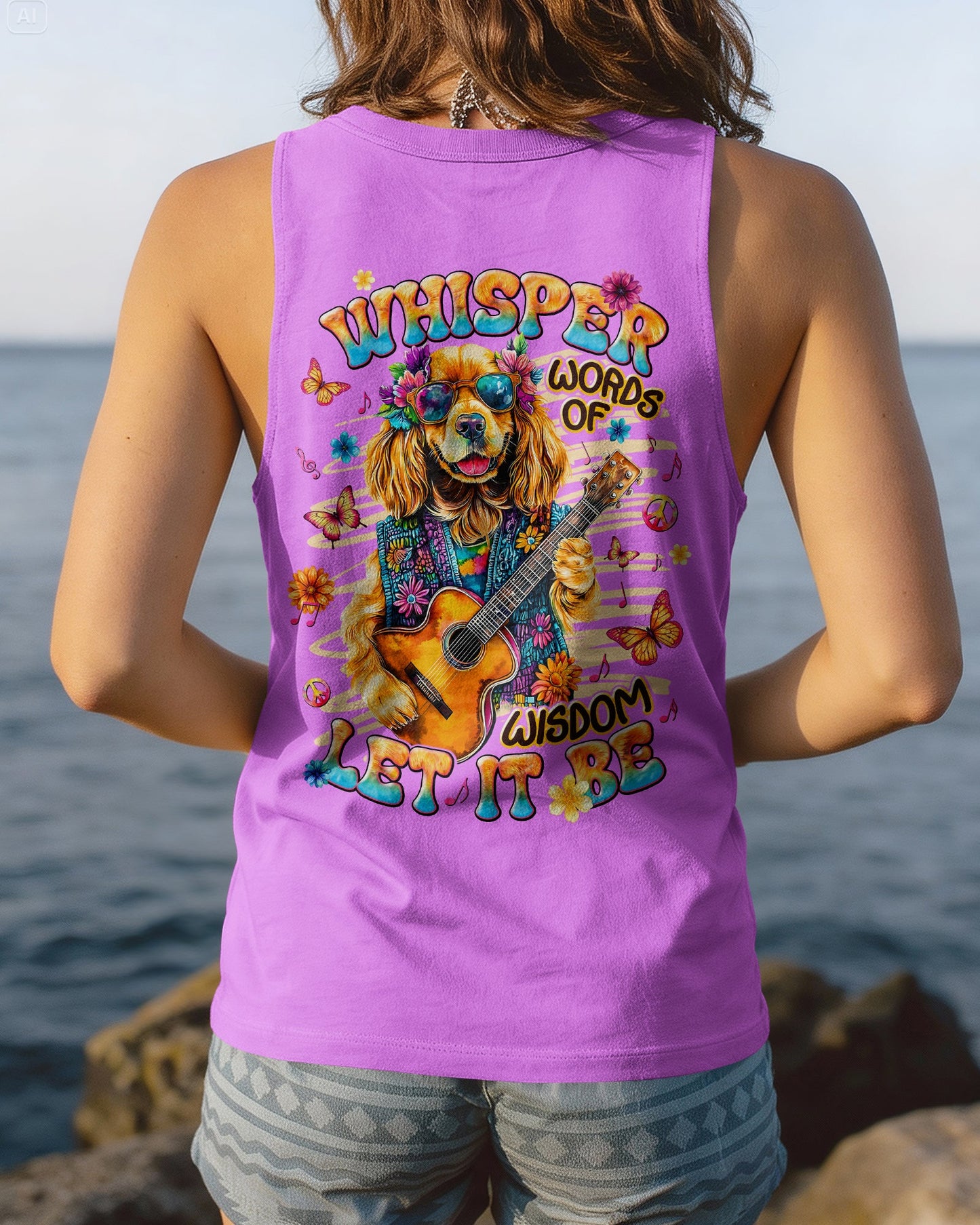 WHISPER WORDS OF WISDOM LET IT BE COCKER SPANIEL DOG ALL OVER PRINT  - TLNT2105263
