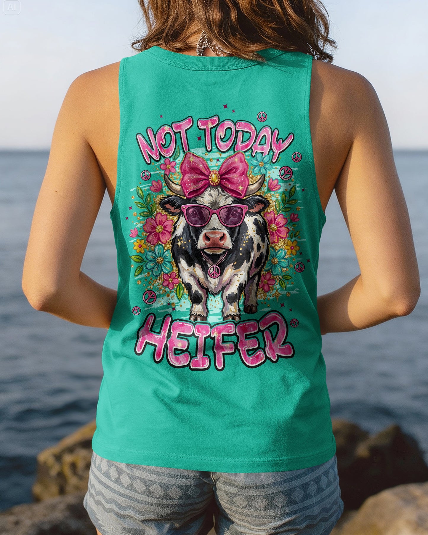 NOT TODAY HEIFER ALL OVER PRINT - TYPQ0505261