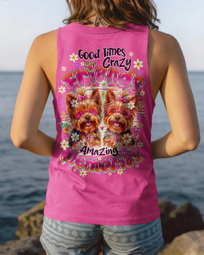 GOOD TIMES CRAZY FRIENDS YORKSHIRE TERRIER DOG ALL OVER PRINT - TY1405261