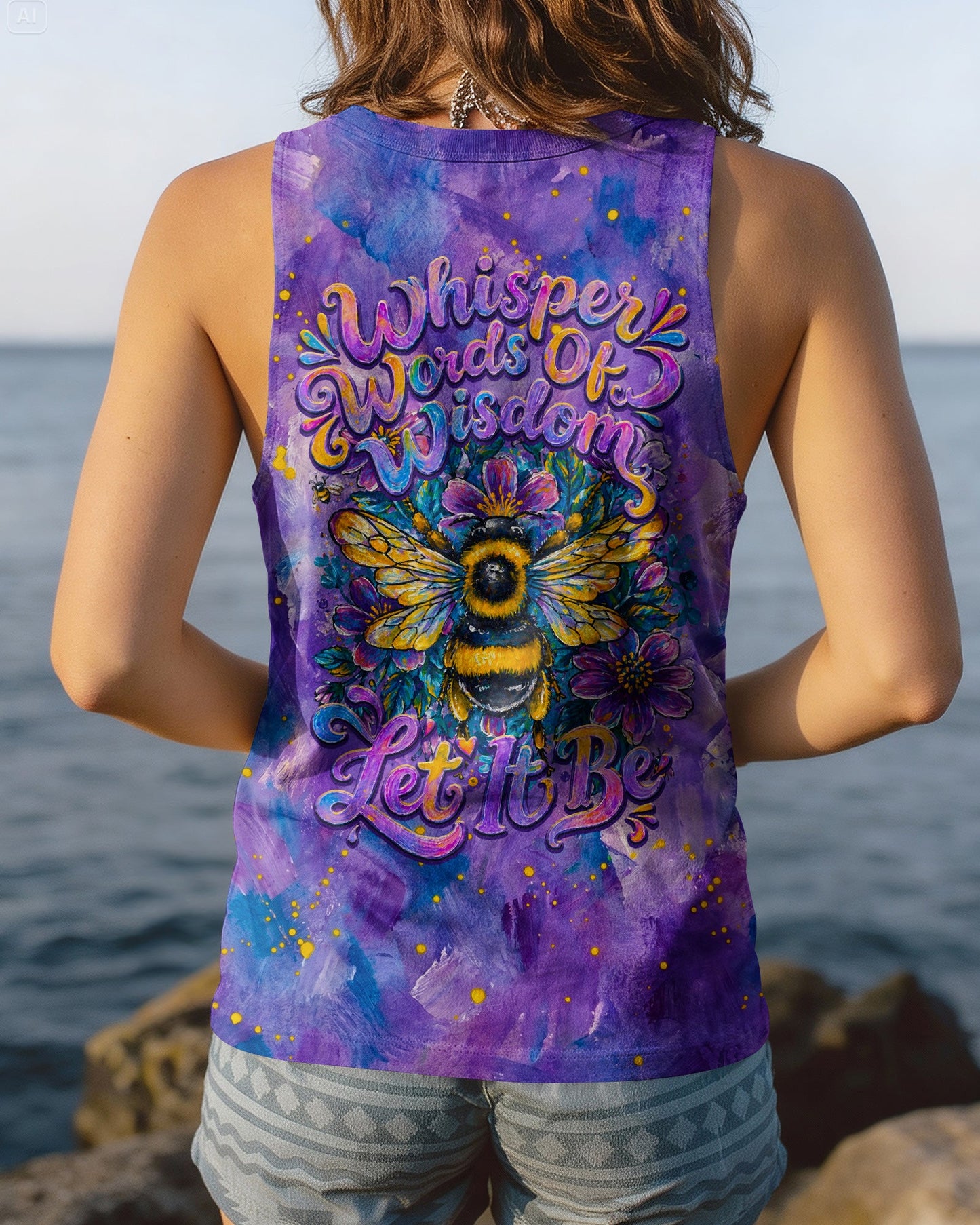 WHISPER WORDS OF WISDOM LET IT BE BEE  ALL OVER PRINT  - TLNO2304261