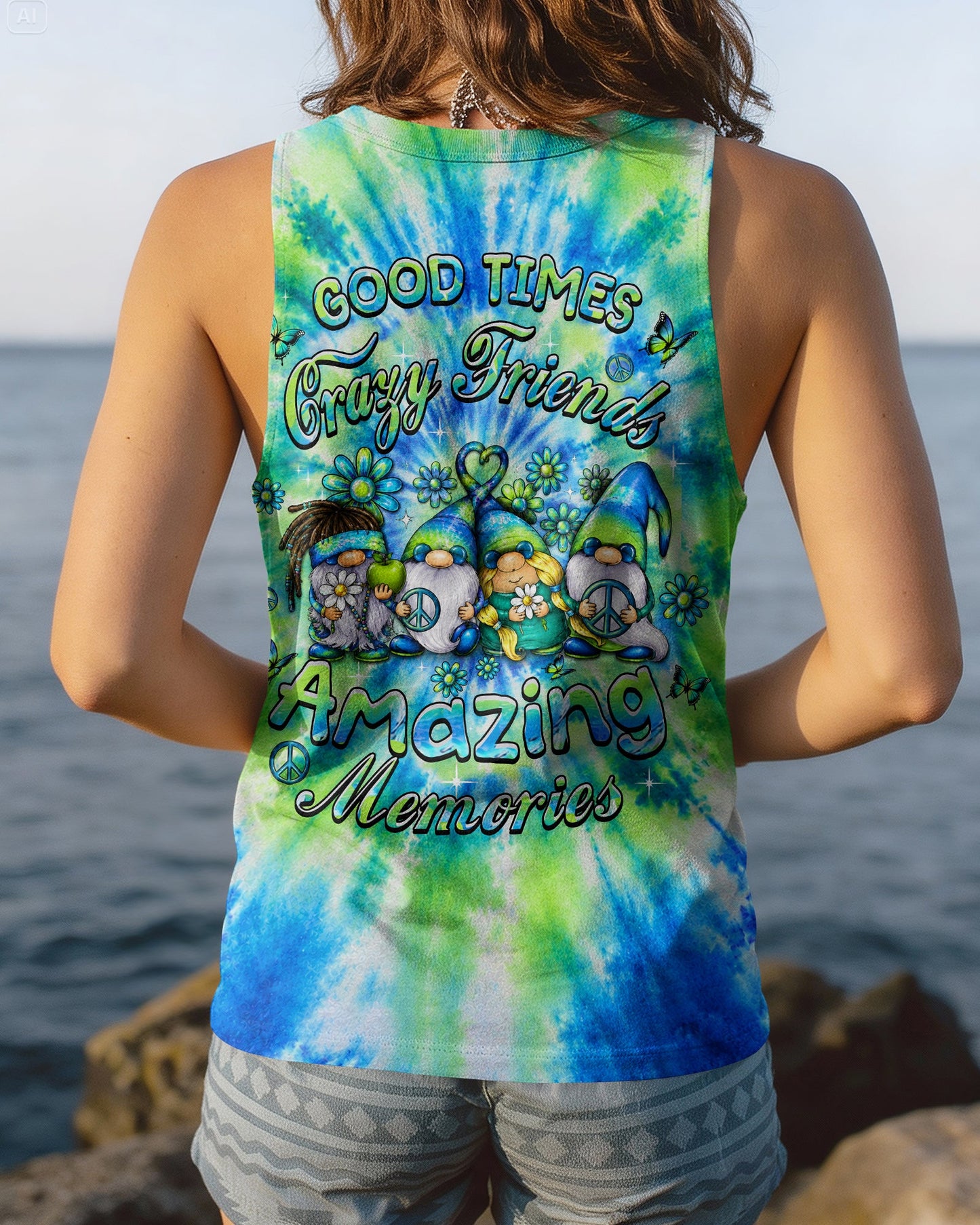 GOOD TIMES CRAZY FRIEND GNOME ALL OVER PRINT   - TLHN2505262
