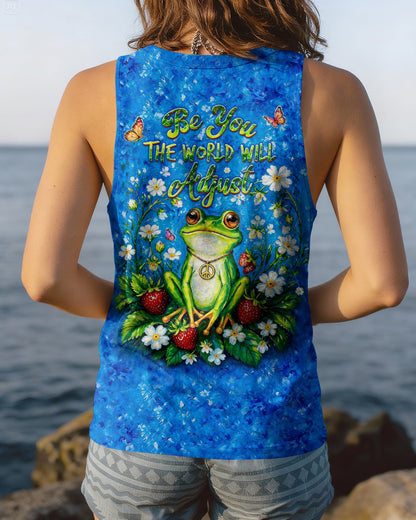 BE YOU THE WORLD WILL ADJUST FROG ALL OVER PRINT - TLHG0805264