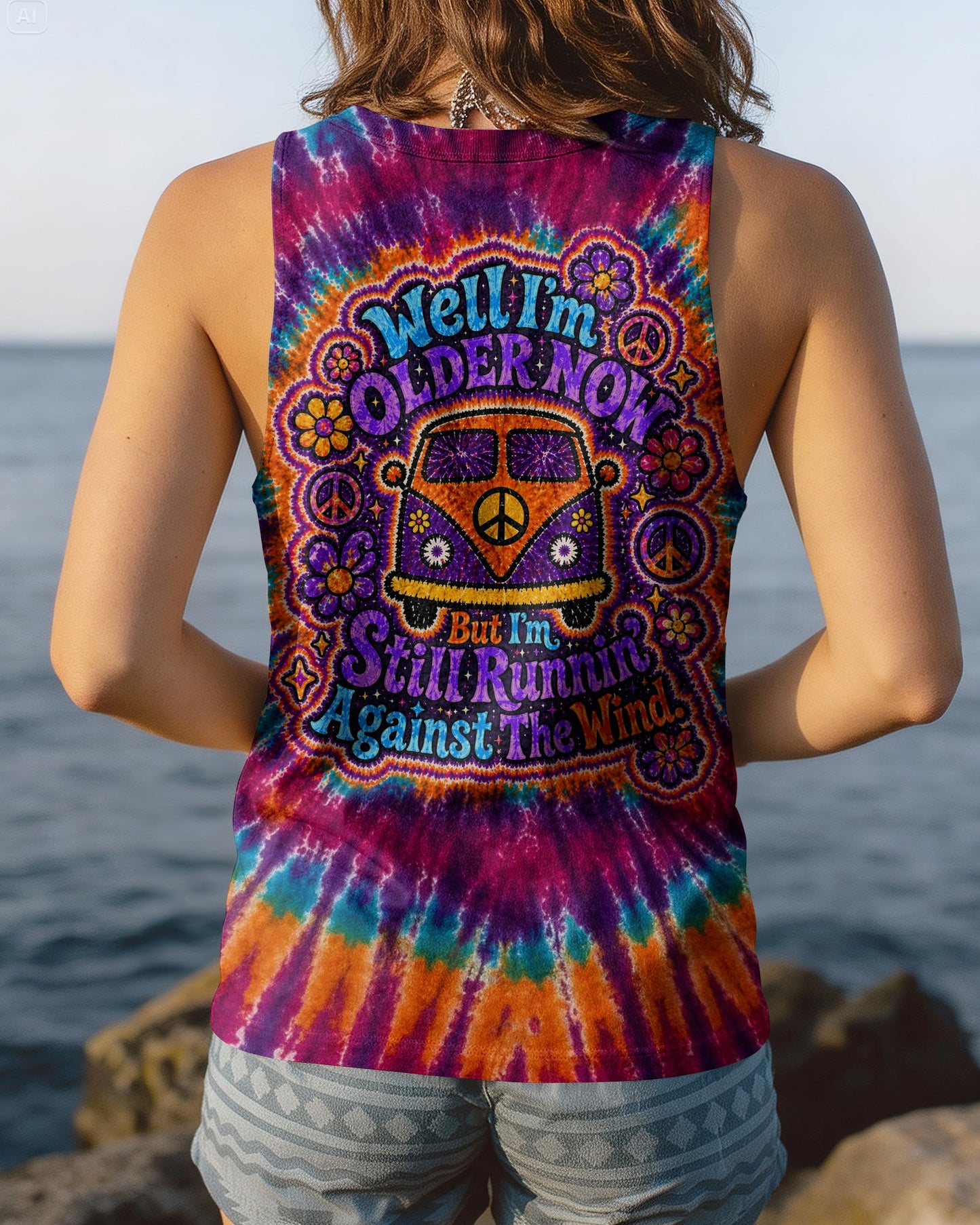 RUNNING AGAINST THE WIND BUS SWIRL ALL OVER PRINT   - TLTW2404263