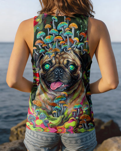 VIBRANT PUG MAGIC MUSHROOM ALL OVER PRINT - RITD0906261