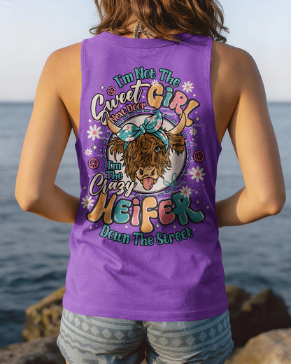 CRAZY HEIFER DOWN THE STREET COW ALL OVER PRINT - TLNO1506261