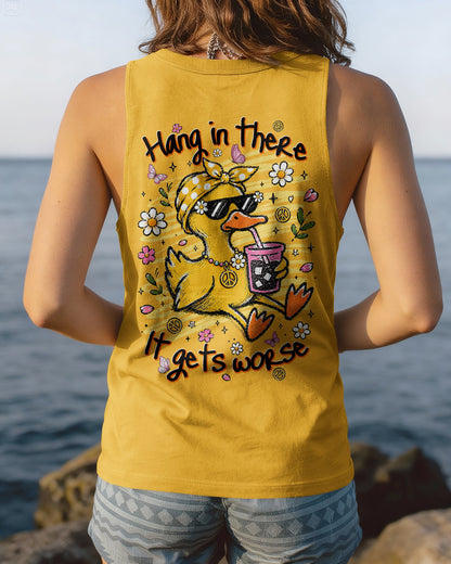 HANG IN THERE DUCK ALL OVER PRINT - TLNT0106263