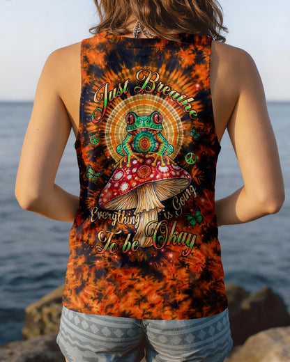 JUST BREATHE FROG SWIRL ALL OVER PRINT  - TLHN2404261