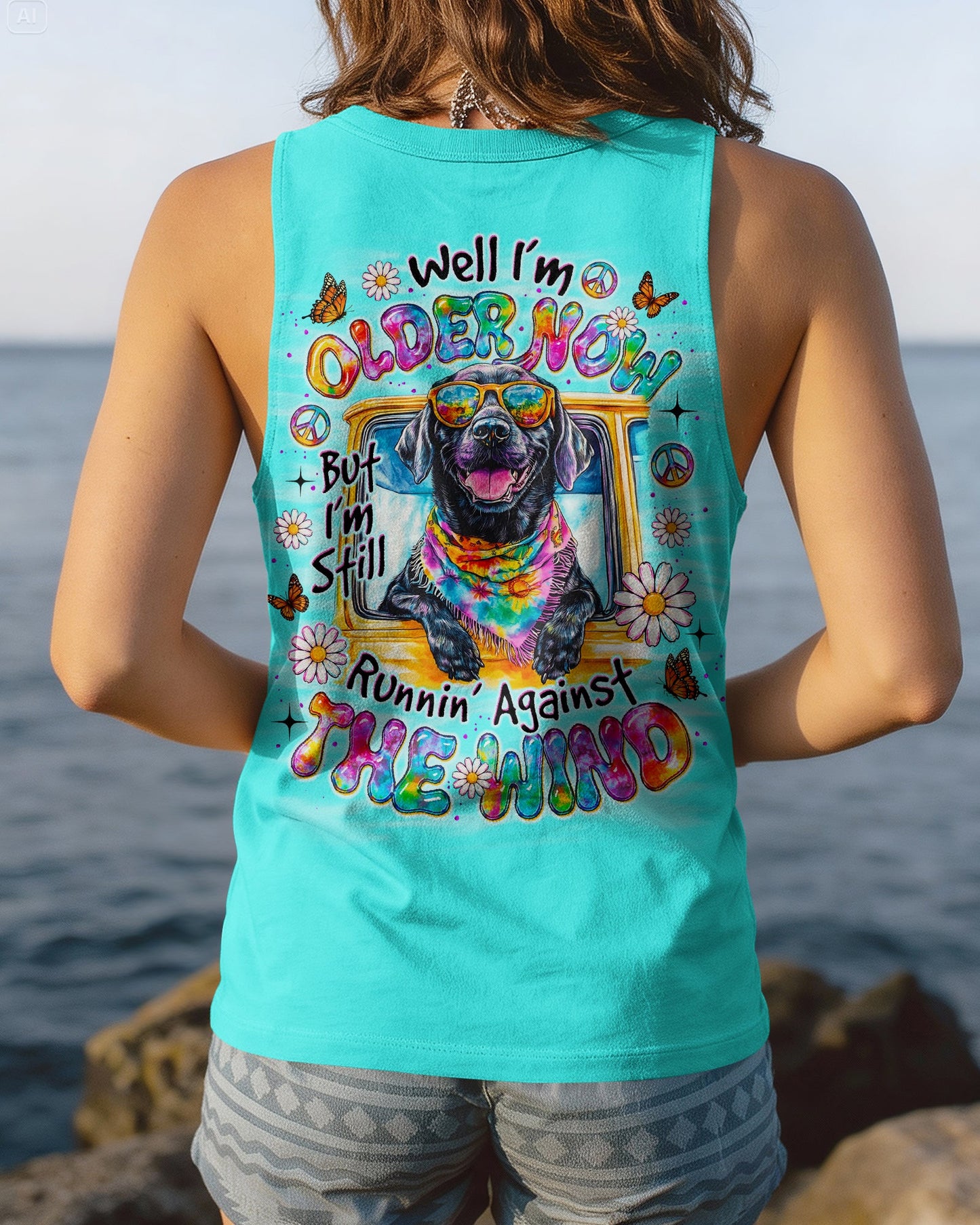 RUNNING AGAINST THE WIND LABRADOR DOG  ALL OVER PRINT - TLNO1905263