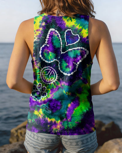 COSMIC BUTTERFLY PEACE LOVE PAW BURST ALL OVER PRINT - TLHG1506261