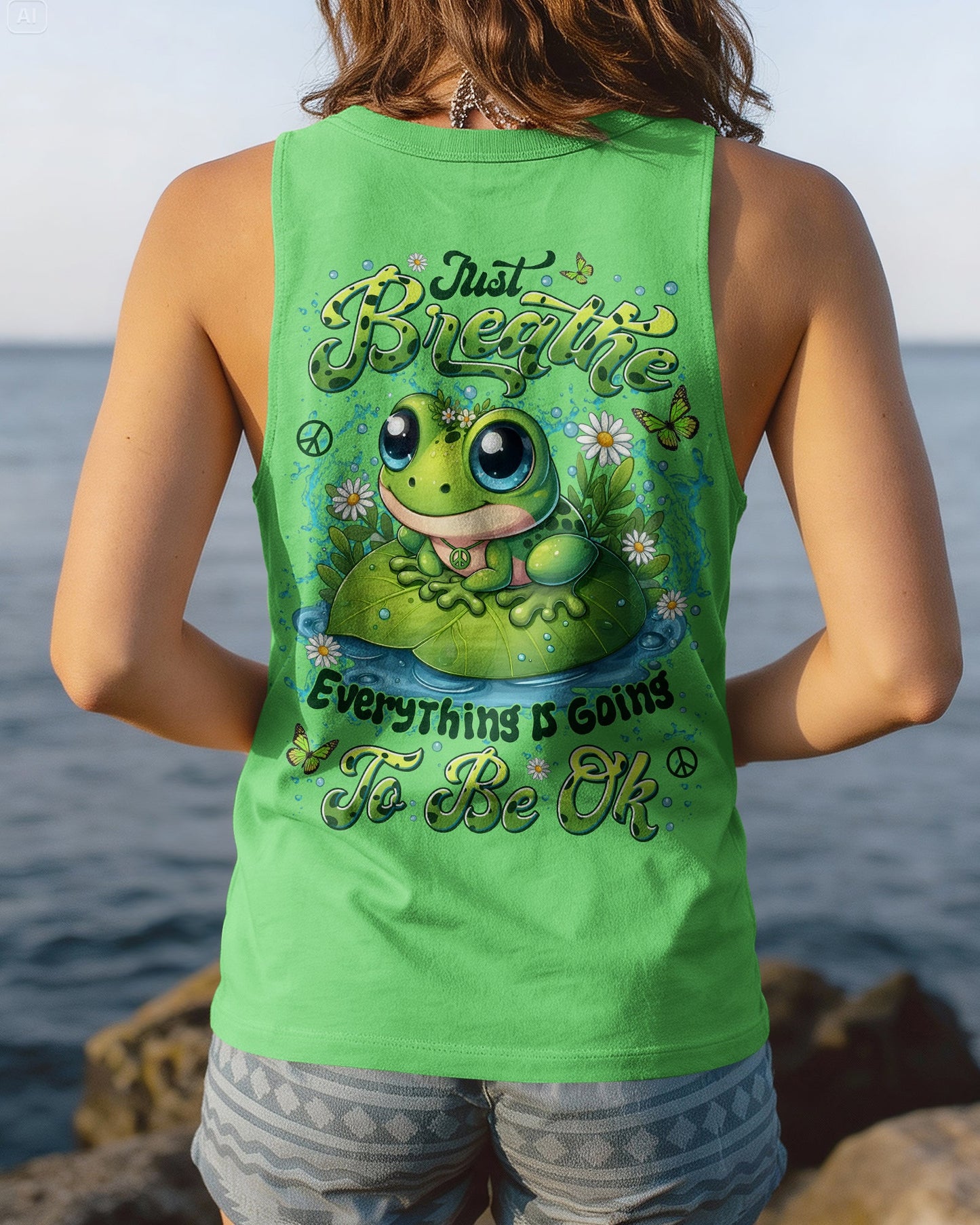 JUST BREATHE FROG ALL OVER PRINT - TYLN2705262