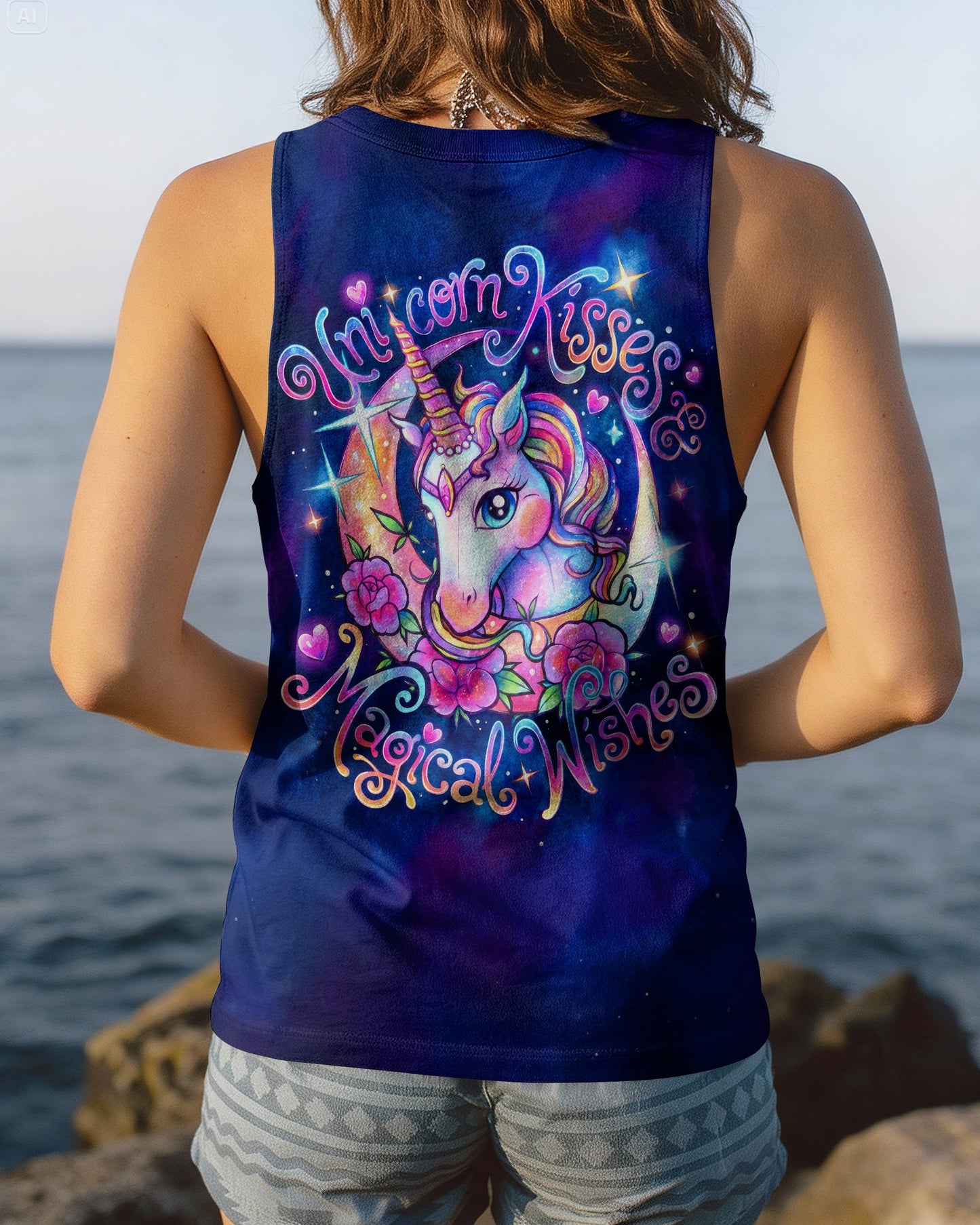 UNICORN KISSES MAGICAL WISHES GALAXY ALL OVER PRINT – KM1604262