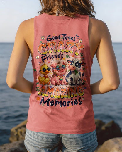GOOD TIMES CRAZY FRIENDS AMAZING MEMORIES ALL OVER PRINT - TYQY1404262