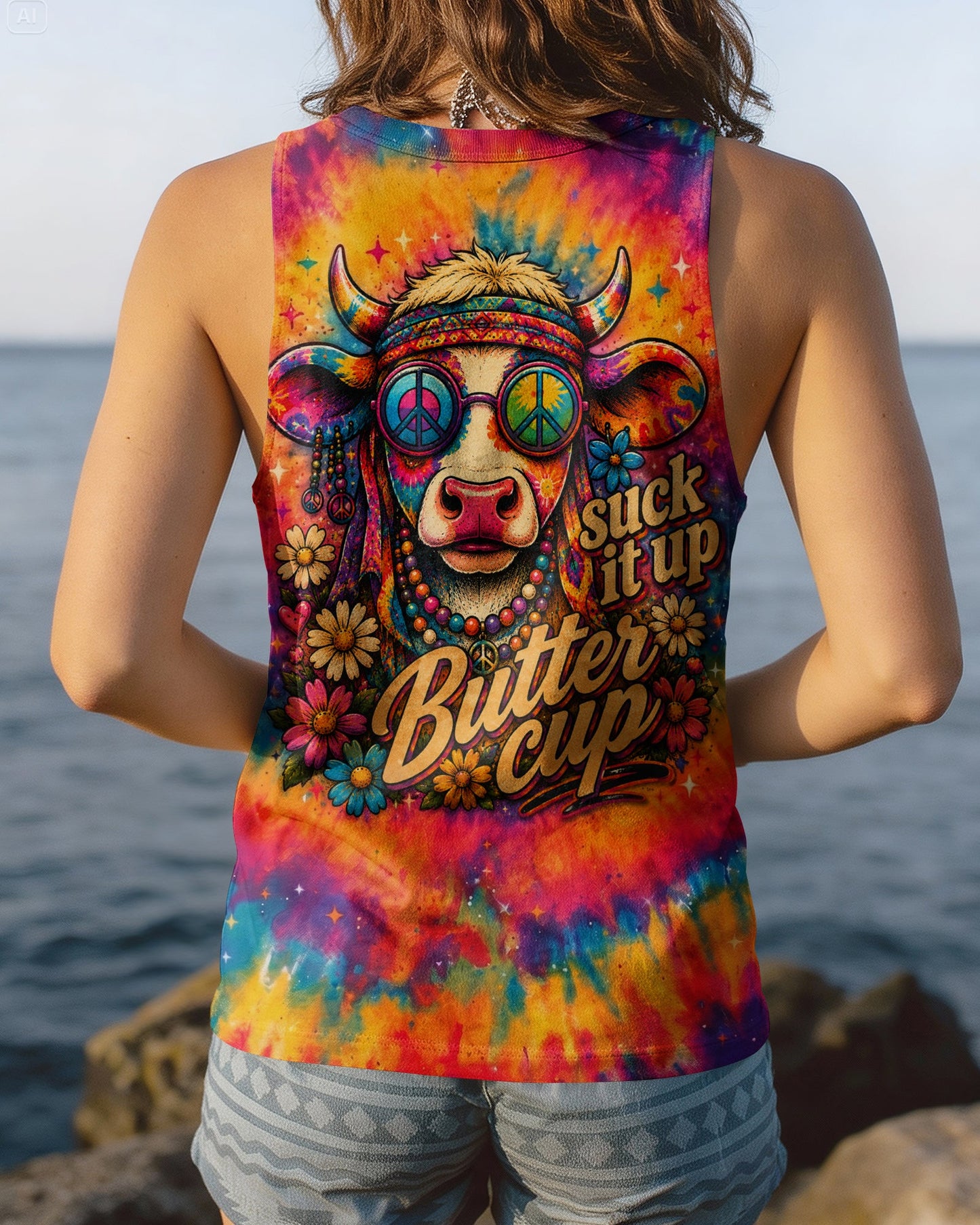 SUCK IT UP BUTTERCUP COW ALL OVER PRINT - TLNO2805262
