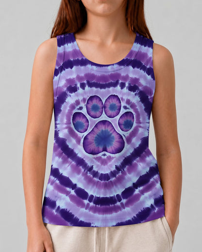 PAW PRINT PURPLE KIDS ALL OVER PRINT - TYQY1106263