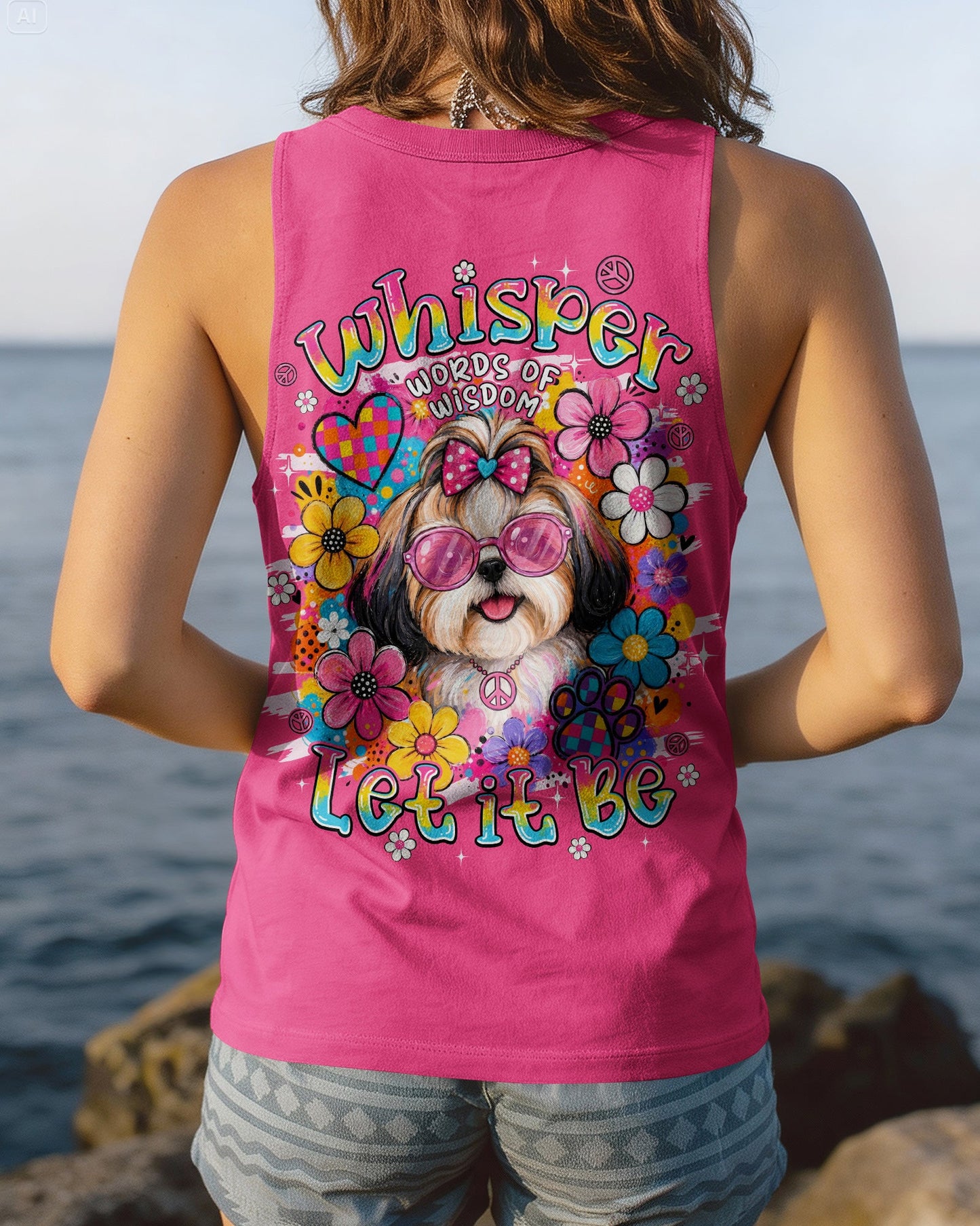 WHISPER WORDS OF WISDOM LET IT BE SHIH TZU DOG ALL OVER PRINT - TYPQ0306261