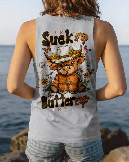 SUCK IT UP BUTTERCUP HIGHLAND COW ALL OVER PRINT  - TLTW1006262