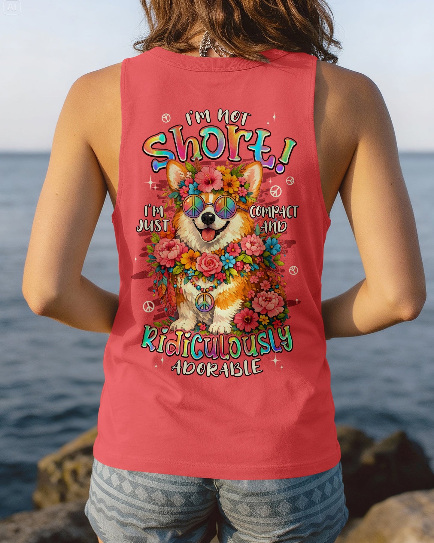 I'M NOT SHORT CORGI DOG ALL OVER PRINT - TYPQ1805262
