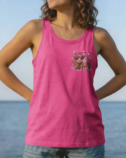 PEACE LOVE AND MOOO COW ALL OVER PRINT - TY1906262