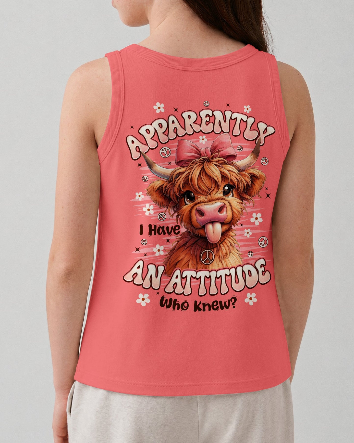APPARENTLY I HAVE AN ATTITUDE WHO KNEW COW KIDS ALL OVER PRINT - TYPQ1006263