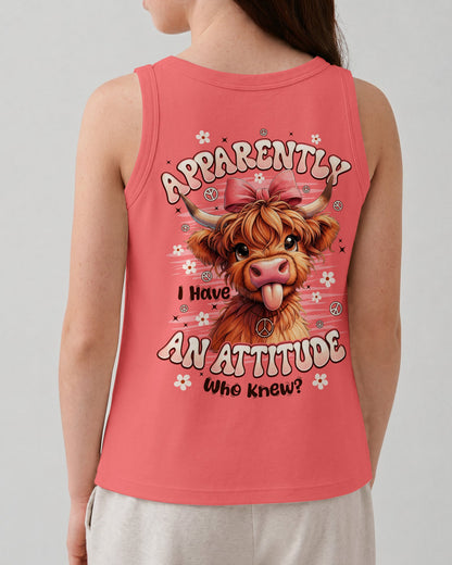 APPARENTLY I HAVE AN ATTITUDE WHO KNEW COW KIDS ALL OVER PRINT - TYPQ1006263